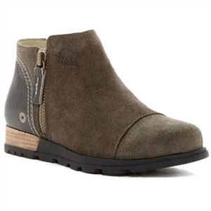 SOREL Leather Major Low Ankle Fossil Brown Boots Size 8
